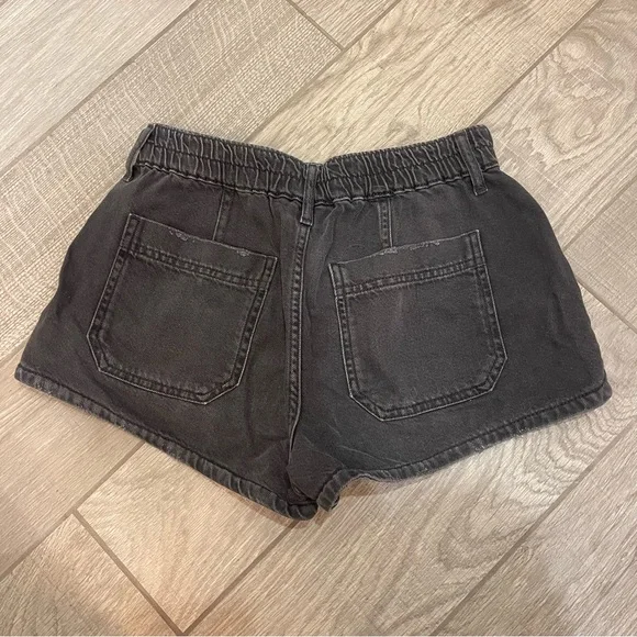 Aeropostale Pull-On Denim Shorty Shorts Black - Picture 5 of 6